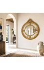 Marea oglindă ovală orizontală barocă Louis XVI Parcuri de betoane de stil - 10