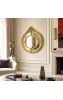 Grand Baroque horizontal oval mirror Louis XVI style brothels parks - 8