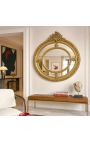 Espelho Oval Horizontal Barroco Grand Louis XVI Estilo Bordels Parks - 12