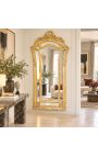 Πολύ μεγάλος επιχρυσωμένος μπαρόκ καθρέφτης σε στιλ Λουδοβίκου XVI φουσκωμένος - 4