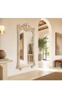Grande specchio barocco patina beige rettangolare - 4
