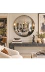 Large convex round mirror called "witch mirror" - Ø 90cm - 2
