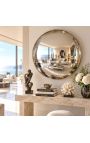 Large convex round mirror called "witch mirror" - Ø 90cm - 6