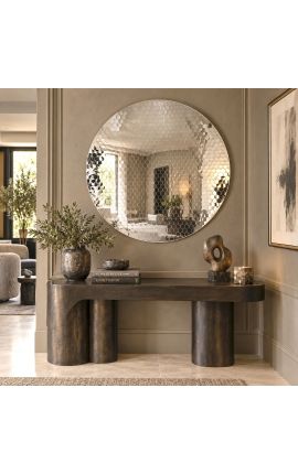 Grand miroir rond concave "Miroir Interstellar" en acier inoxydable - Ø 100cm - 2