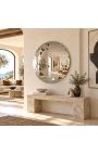 Grand miroir rond concave "Miroir Pixel" en acier inoxydable - Ø 100cm - 6