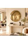 Grand miroir rond concave contemporain doré - Ø 100cm - 9