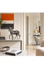Grande sculpture "Cheval de Monti" sur support - 2