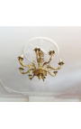 Grand lustre de style Louis XV Rocaille avec 8 bras