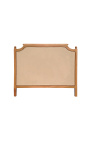 Cama cabecera francés chic estilo madera de haya y tela de lino