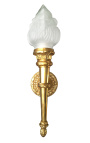 Stor lampettlampa i brons Empirestil
