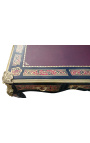 Grande mesa estilo Napoleão III com marchetaria Boulle - 27