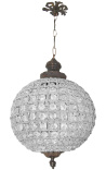 Chandelier ball chandelier with clear glass bronze 