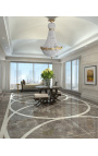 Big chandelier mongolfiere bronze chandelier with clear glass
