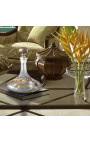 Decantador amb motius florals gravats en or