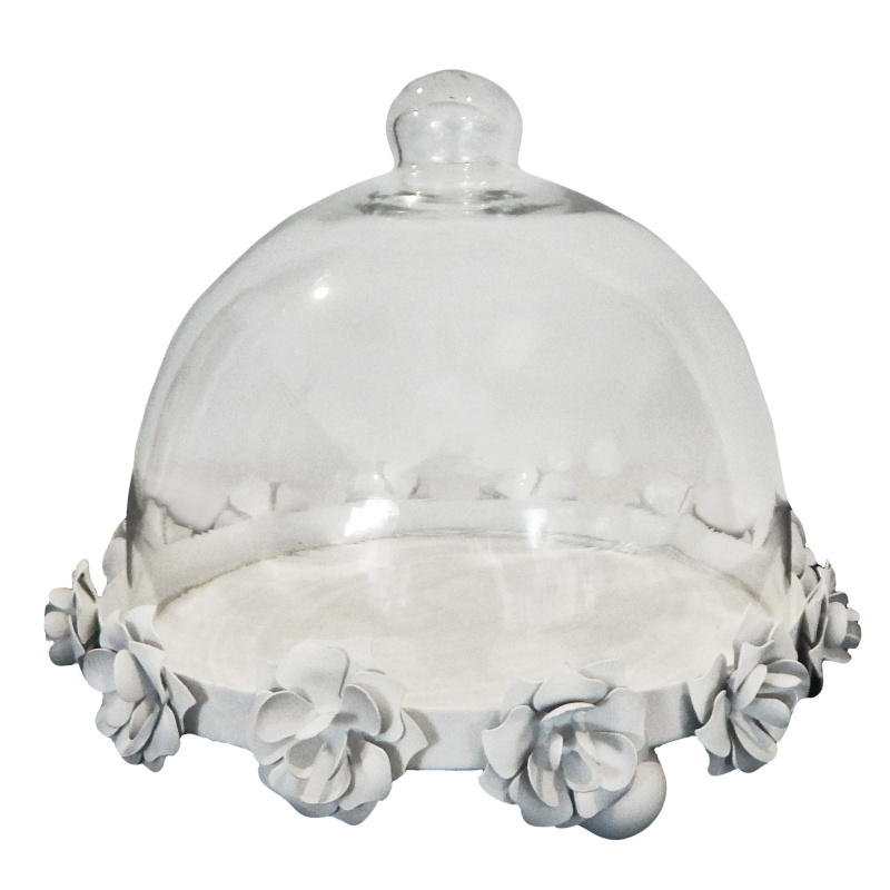 Cloche A Gateau En Verre Avec Presentoir En Fer Blanc Cloche A Gateau En Verre Avec Presentoir En Fer Blanc