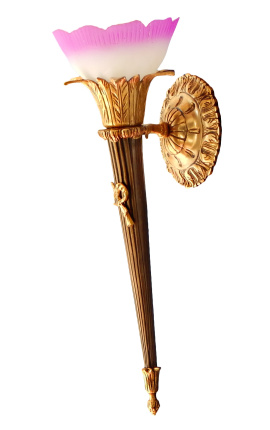 Большая бронза Sconce Cornucopia в форме французской первой империи