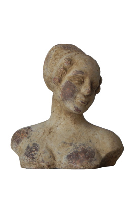 Terracotta vrouwenbuste