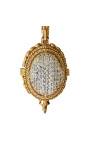 Grande applique in bronzo in stile Luigi XVI con ghirlande