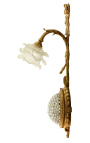 Large sconce made in bronze Louis XVI style with garlands and ribbons