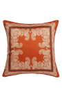 Cushion "dekorační listy" Pomerančová 40 x 40