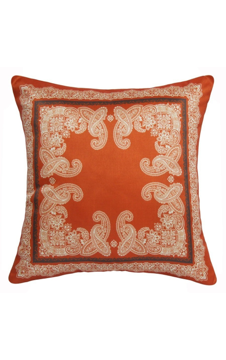 Cushion "decor foliage" Oranje 40 x 40