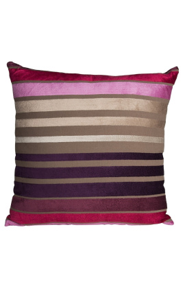 Cuscino "striato" multicolore 40 x 40
