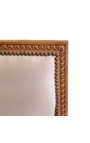 Diivan Louis XVI Style Easy Fross Beige Linen Fabric ja looduslik puit - 19