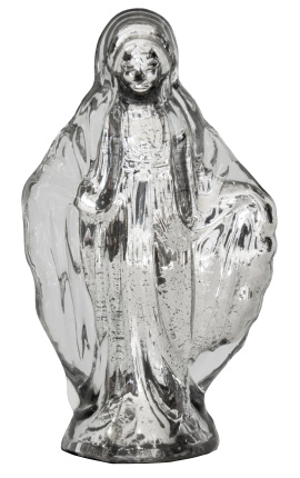 Vierge en verre mercurisé