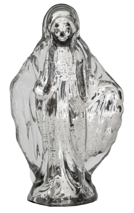 Virgen en vidrio mercurizado