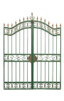 Gate for castle, baroque wrought iron gates with two leaves