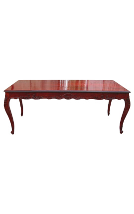 Barokový jedálenský stôl z mahagónového moreného dreva