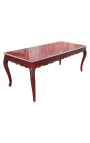 Baroque dining table mahogany-stained wood