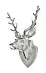 Aluminum wall decoration trophy "head deer with antlers"