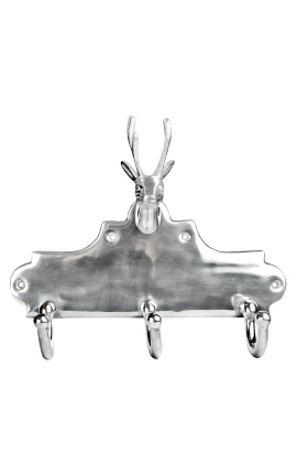 Coat rack alumínium "Deer fej" 3 horggal