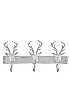 Door aluminum coat "three deer heads" with 3 hooks