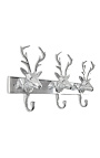 Door aluminum coat "three deer heads" with 3 hooks