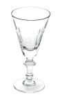 Ensemble de 6 verres à vin en cristal transparent