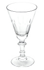 Set med 6 vattenglas transparent kristall
