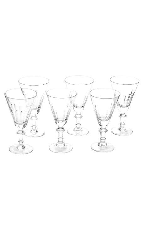 Conjunto de 6 vasos de agua cristal transparente