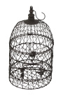 Set of two round wrought iron cages