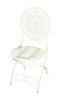 Wrought iron beige chair. Collection "Umbrella"