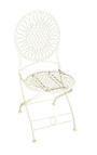 Wrought iron beige chair. Collection "Umbrella"