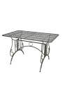 Dining table in wrought iron. Collection "Verdigris"