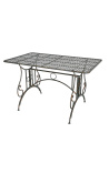 Dining table in wrought iron. Collection Verdigris