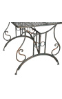 Dining table in wrought iron. Collection "Verdigris"