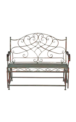 Stjålet jern swing bench.Kolleksjon "Verdigris"