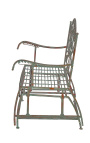 Zwarte ijzer swing bench.Collectie "Verdigris"