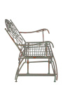 Zwarte ijzer swing bench.Collectie "Verdigris"