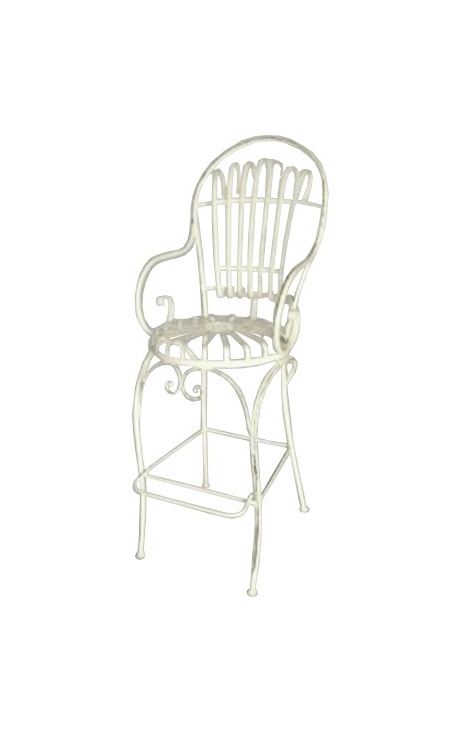 Барный стул из кованого железа. Коллекция "Elegance"