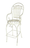 Chaise de bar en fer forgé. Collection Elégance